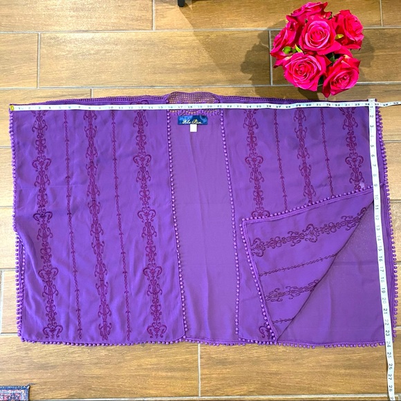 Blue Rain Kimono w/Poncho Style Sleeves (Size S)🌹 - Picture 10 of 10